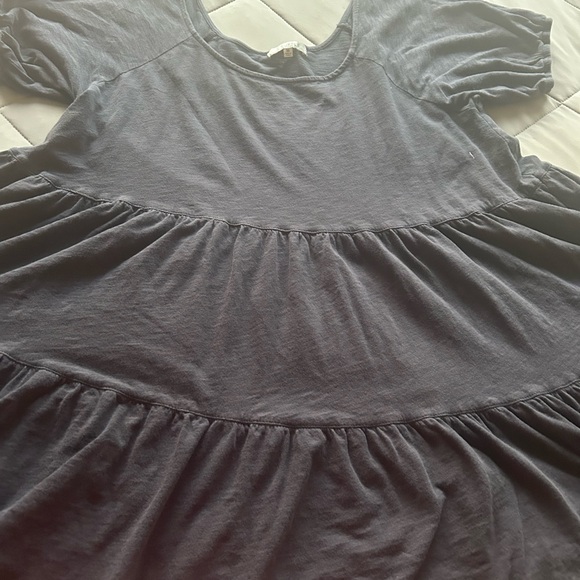 Ladies Z Supply Charcoal Mini Skater-Style Dress - Picture 2 of 10